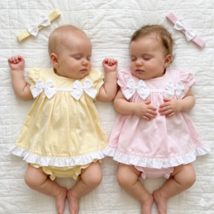 Baby Girls Dress Set With Bows