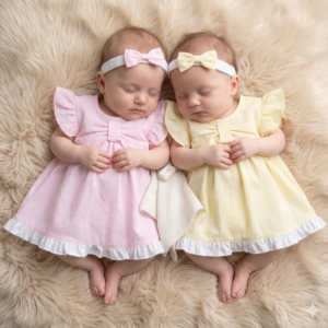Baby Girl Pinstripe Dress in 2 colours
