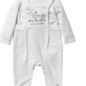 White Dungaree Set